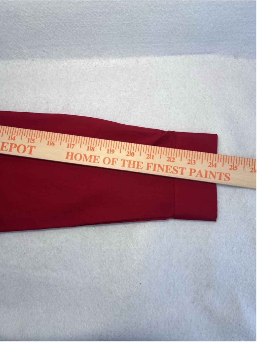 J.Ferrar Dress Shirt Slim Fit Long Sleeve Men's Size M 15-15.5 Red Button Up - Picture 11 of 12